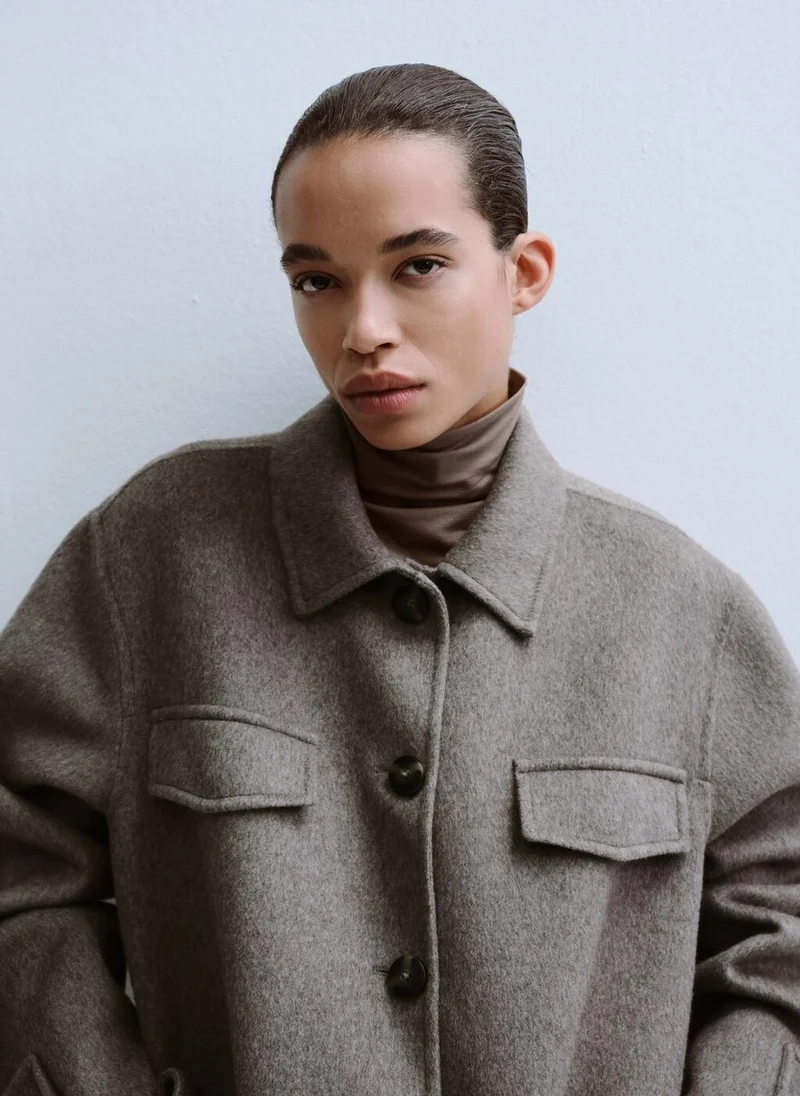 MANGO  Wool jacket with pockets for Women | Best Price UAE